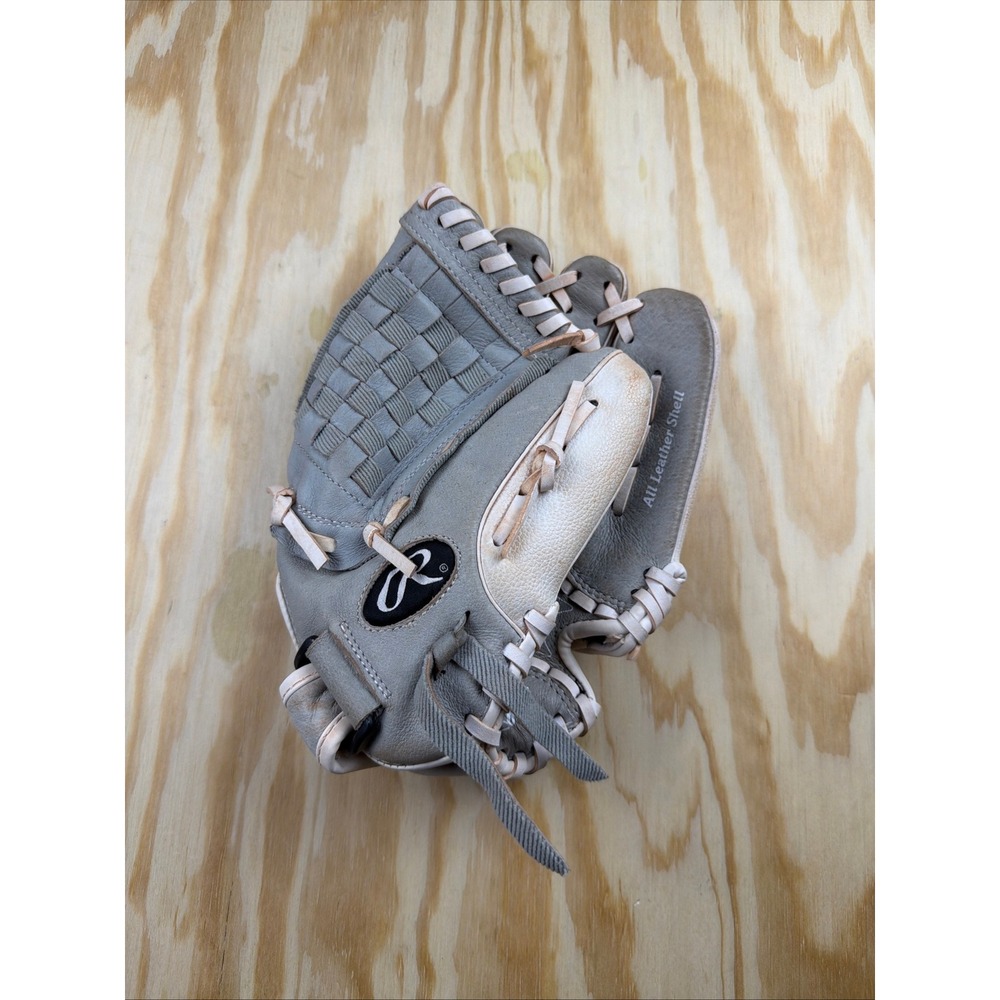 Rawlings Highlight Series 12 Inch Baseball Glove Grey White HFP120GW RHT